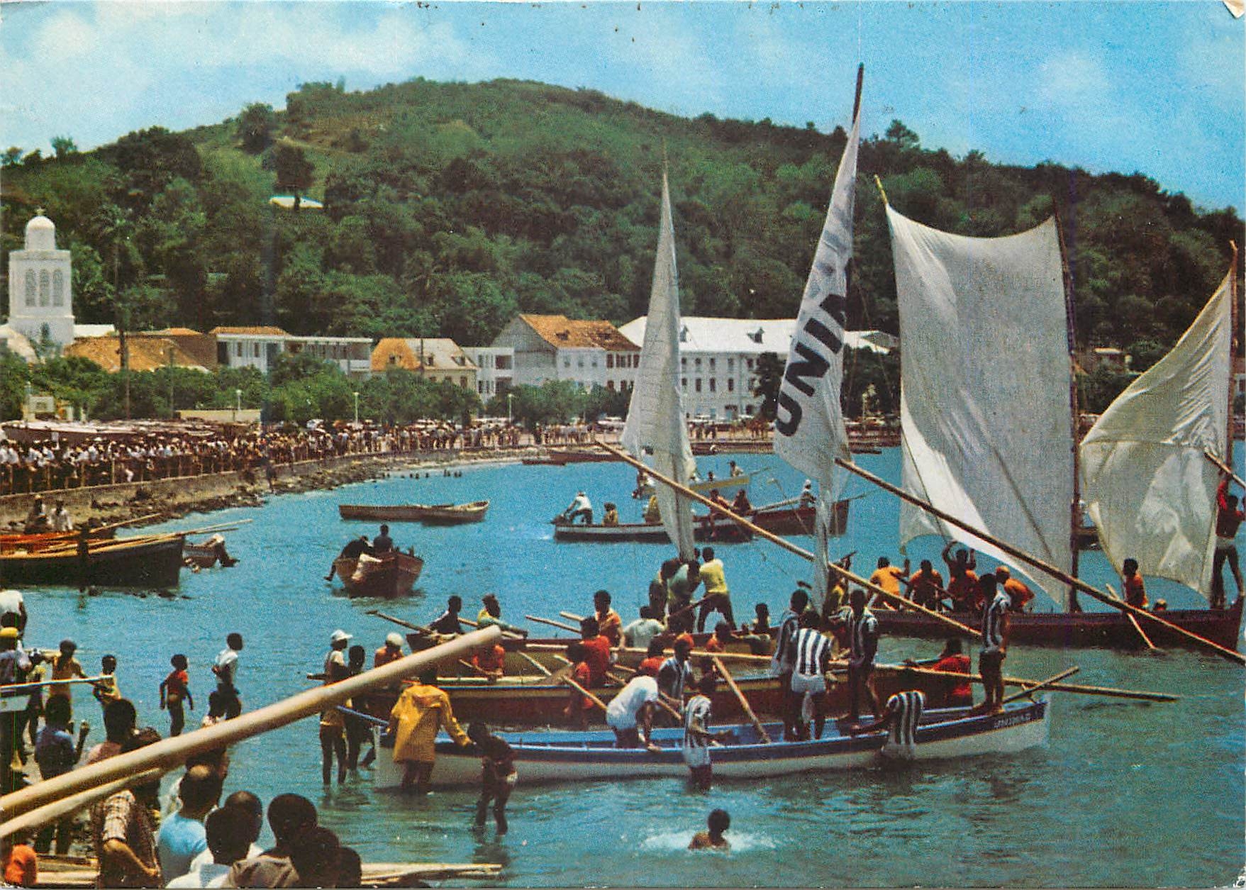 CPM Martinique Trinite La fete patronale Bateaux