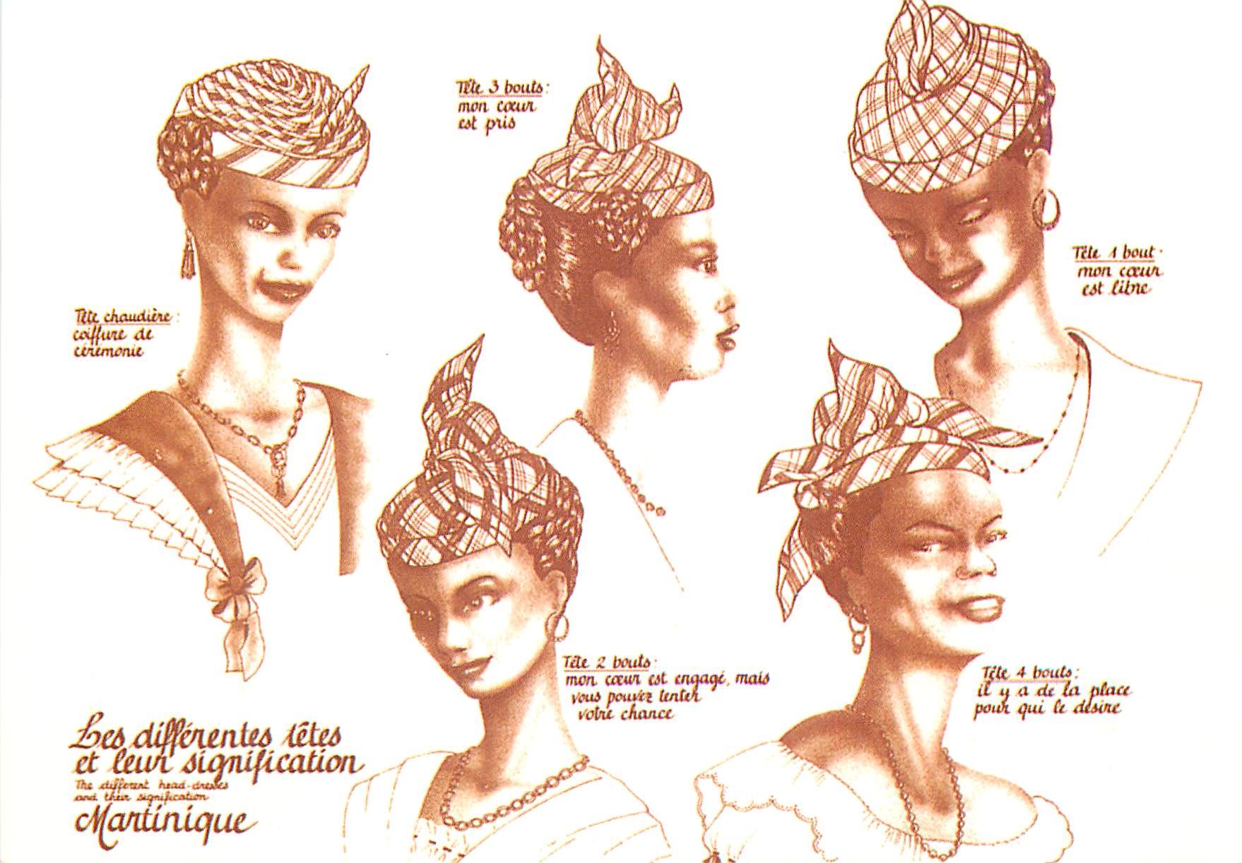 CPM Martinique Coiffes Traditionnelles de la Martinique