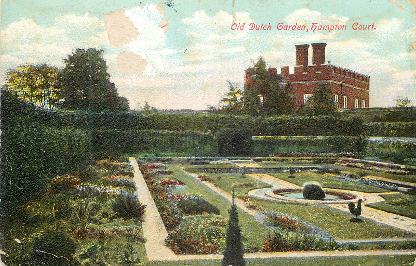 Jardin hollandais ancien, Hampton Court — éditeur non visible, n° de série non visible