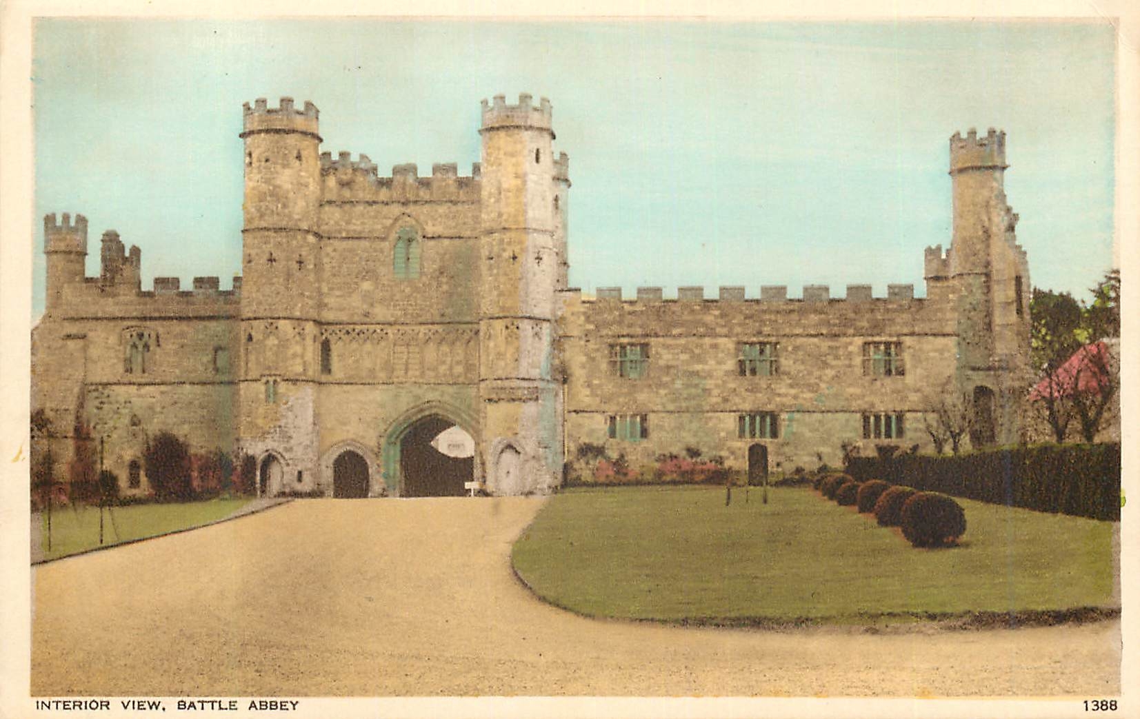 CPA Interior view battle abbey