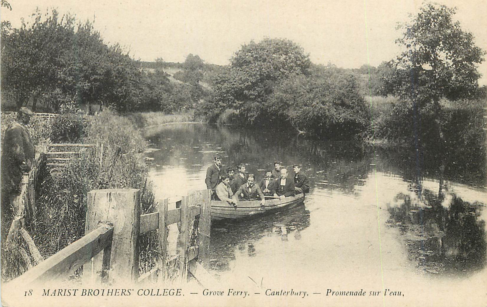 Marist Brothers' College — Spaziergang am Wasser — Grove Ferry — Canterbury