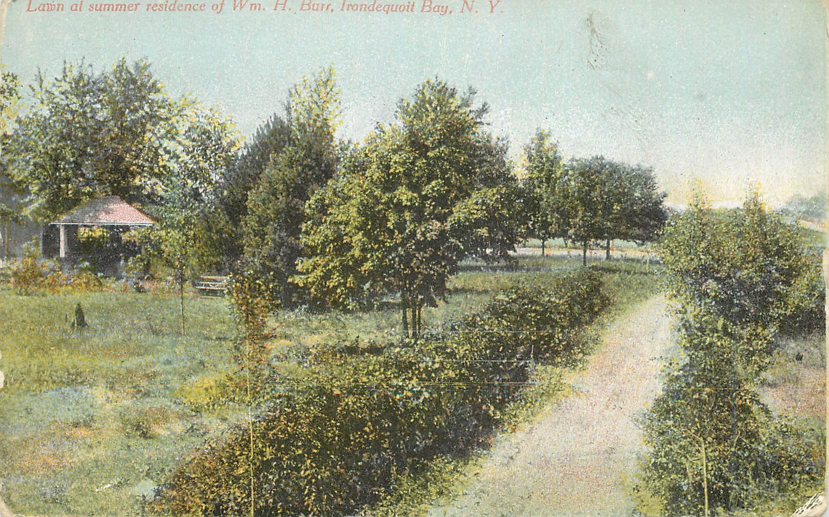 CPA Latin of summer residence of Wm h ban irondequoit bay N Y
