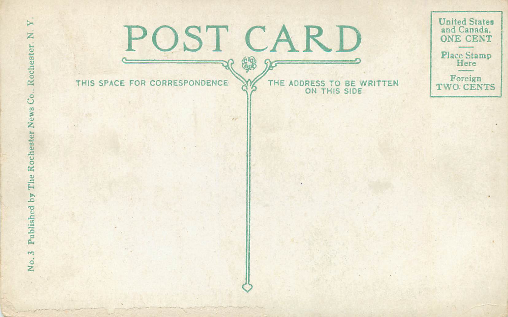 CPA Latin of summer residence of Wm h ban irondequoit bay N Y — Verso