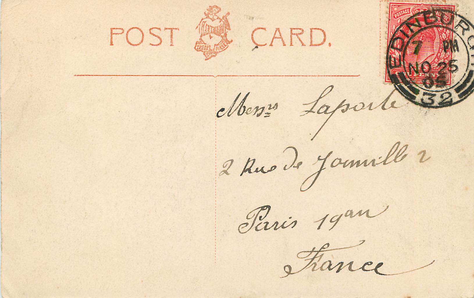 Les Regalia de l'Écosse — Édimbourg, Château d'Édimbourg — éditeur inconnu, n° 1050.38 — Rückseite
