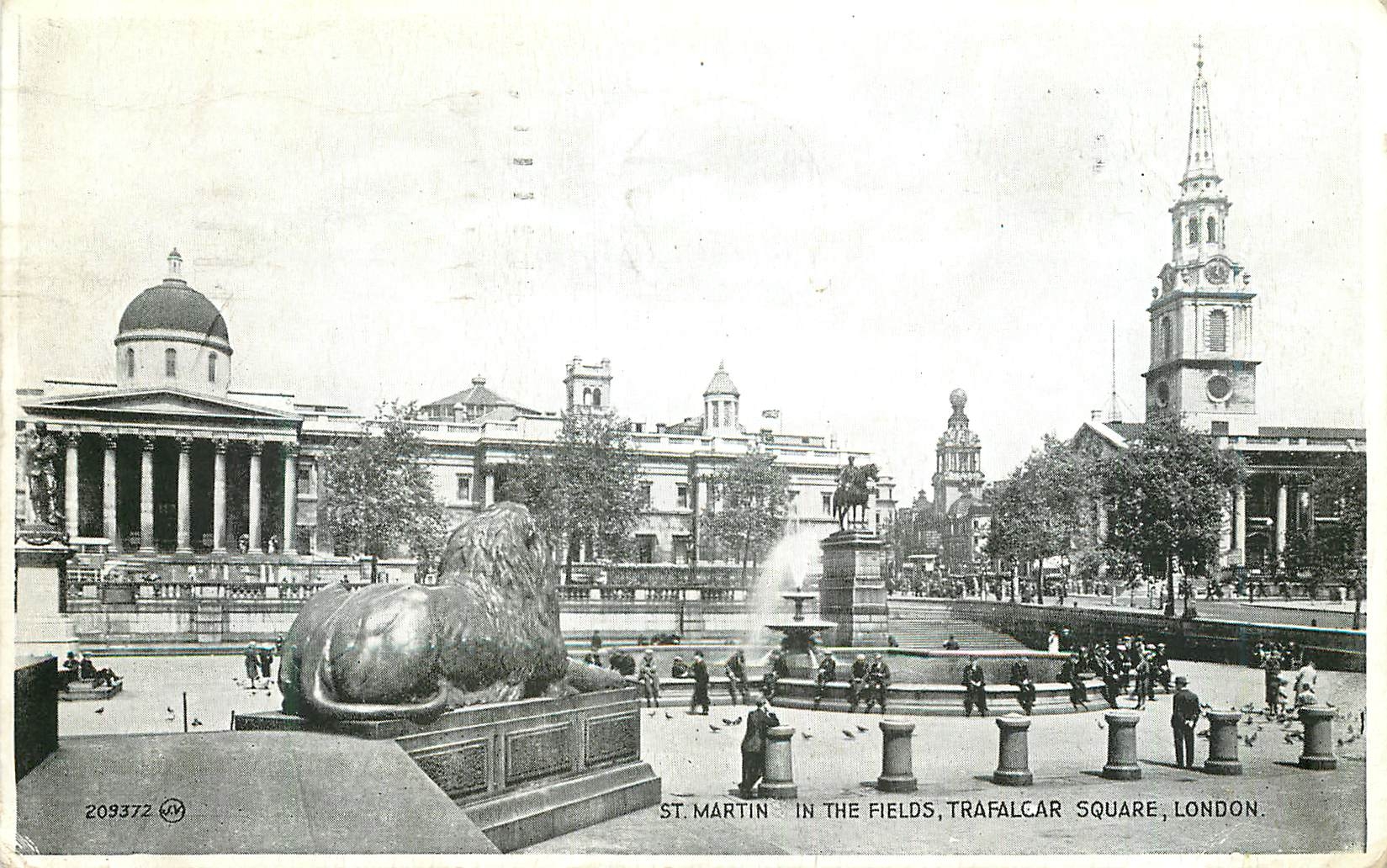 CPA London st martin in the fields trafalcar square
