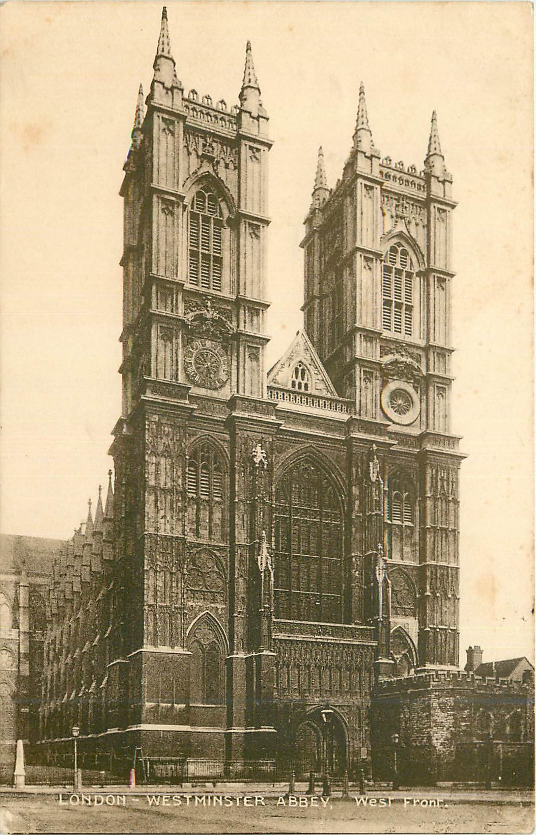CPA London westminster abbey west franc