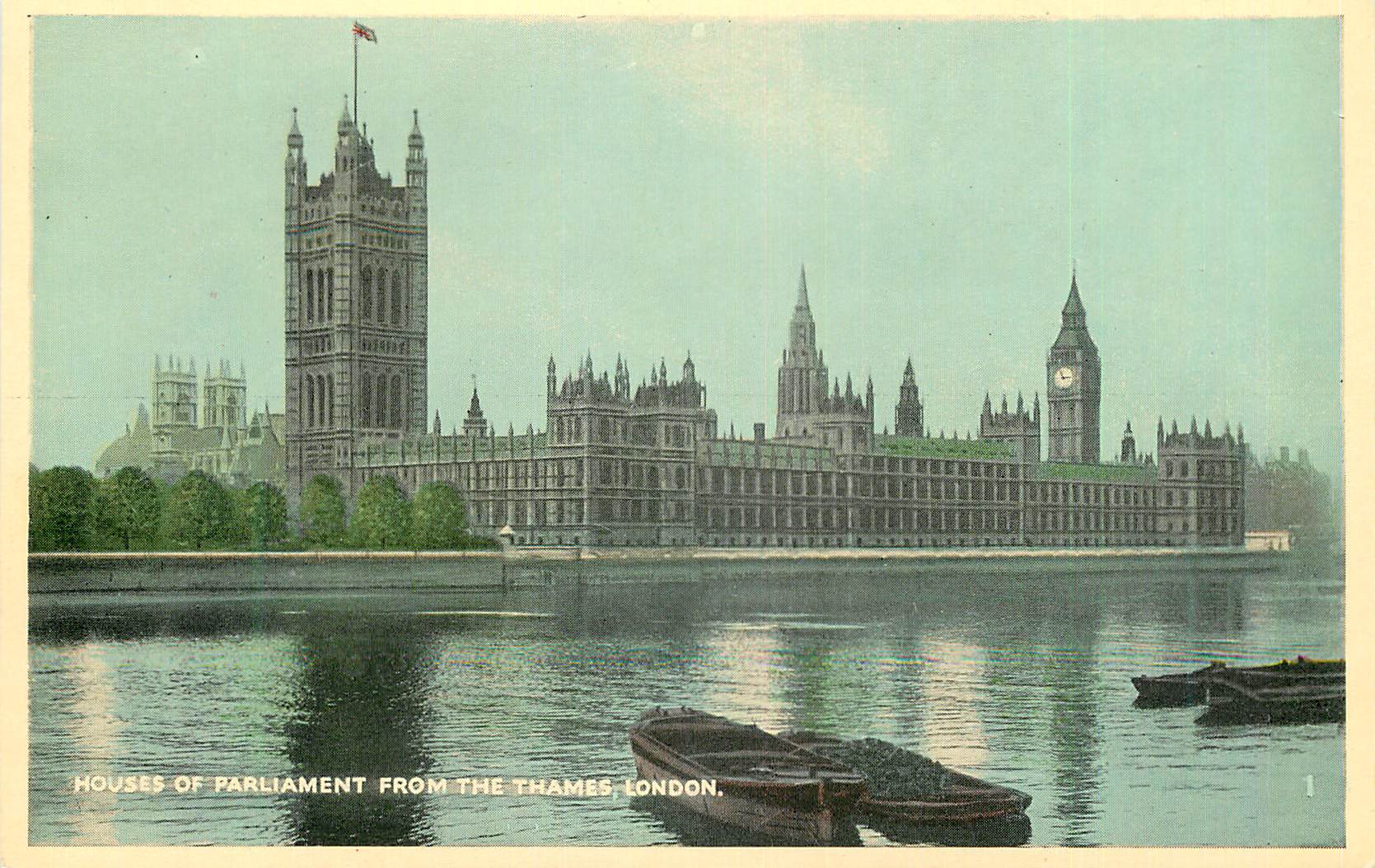 CPA London houses of parleament from the trames
