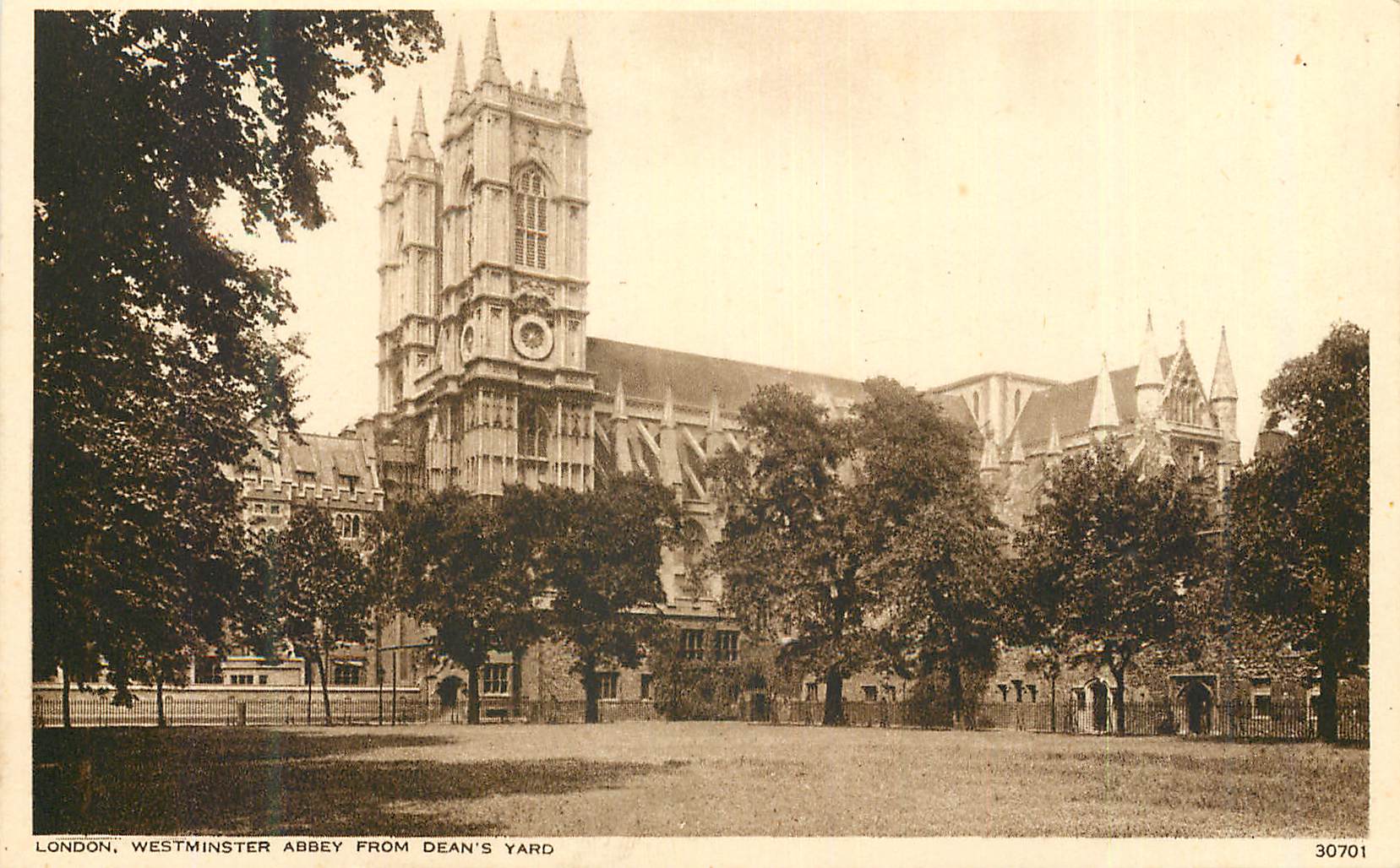 CPA London westminster abbey from dean's yard