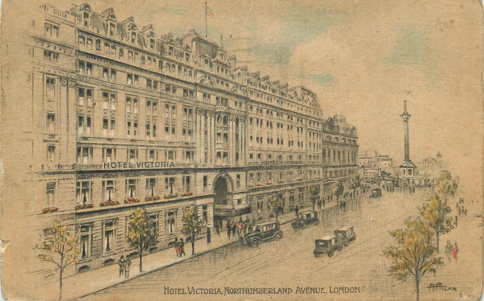 CPA London hotel victoria nothumberland avenue