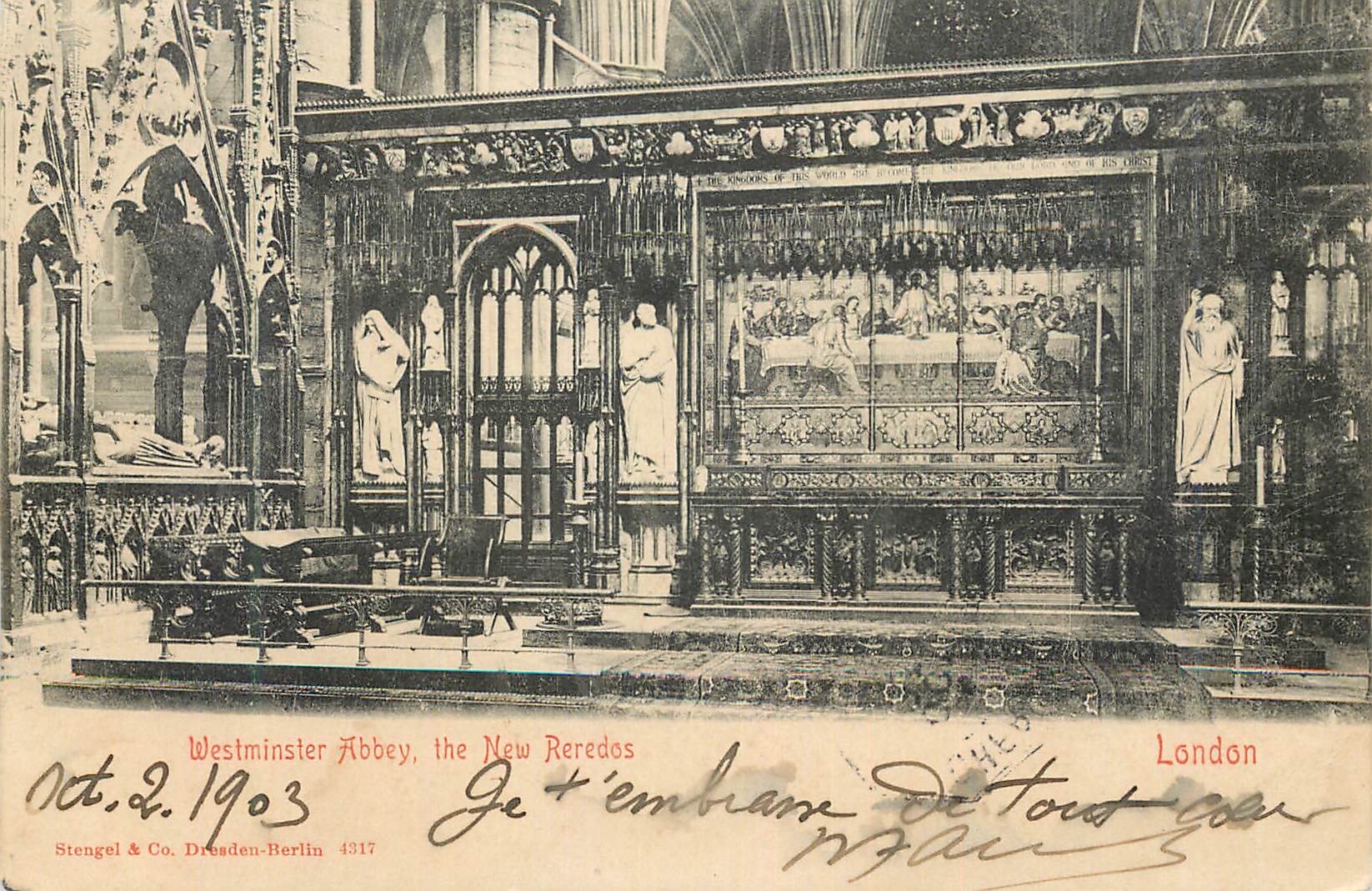 CPA London westminster abbey the new revedvs