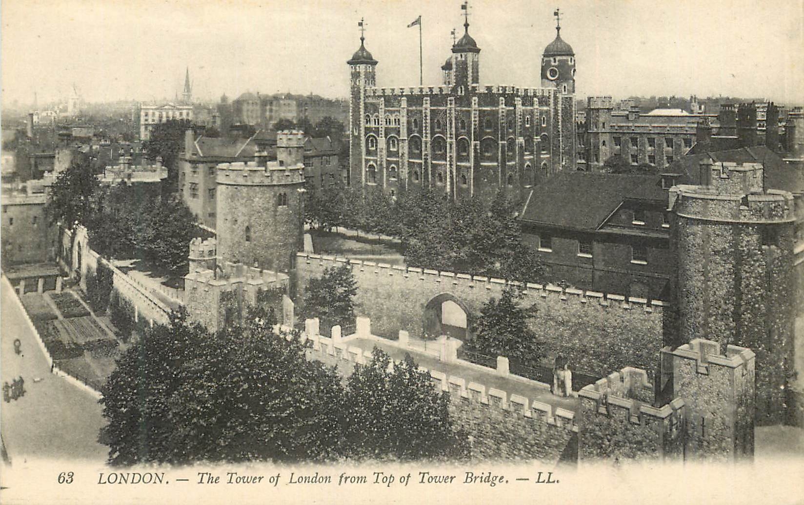 CPA London the tower of london from top of tower bridge