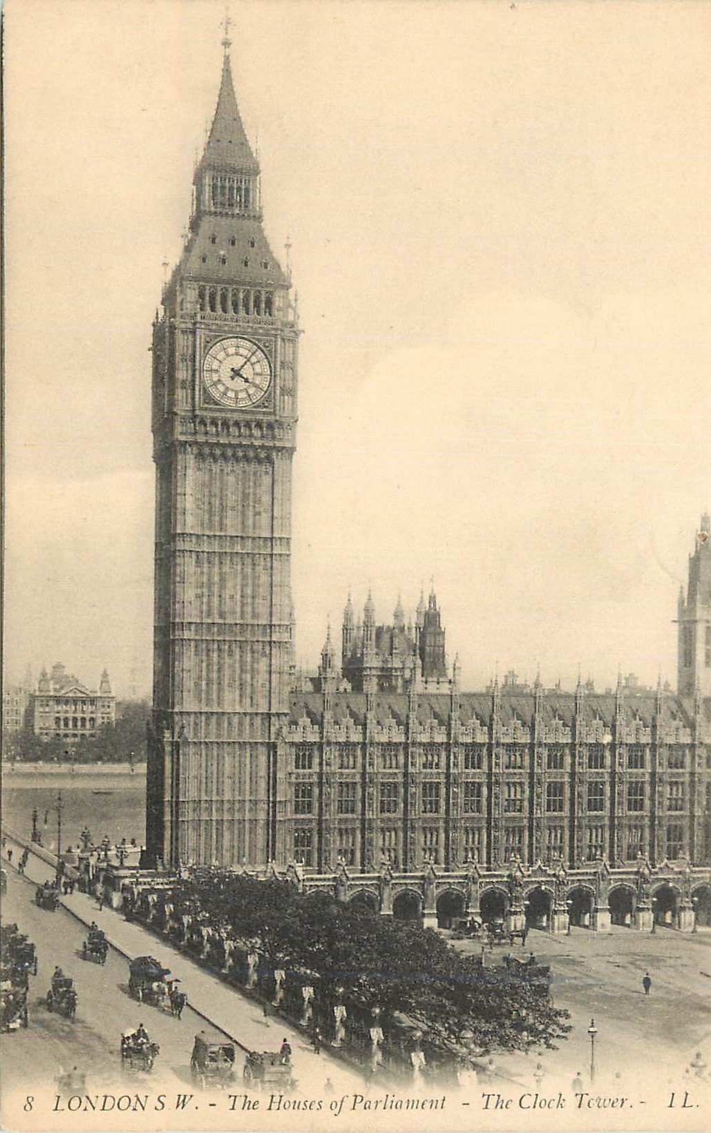 CPA London the houses of parliament the clock tower