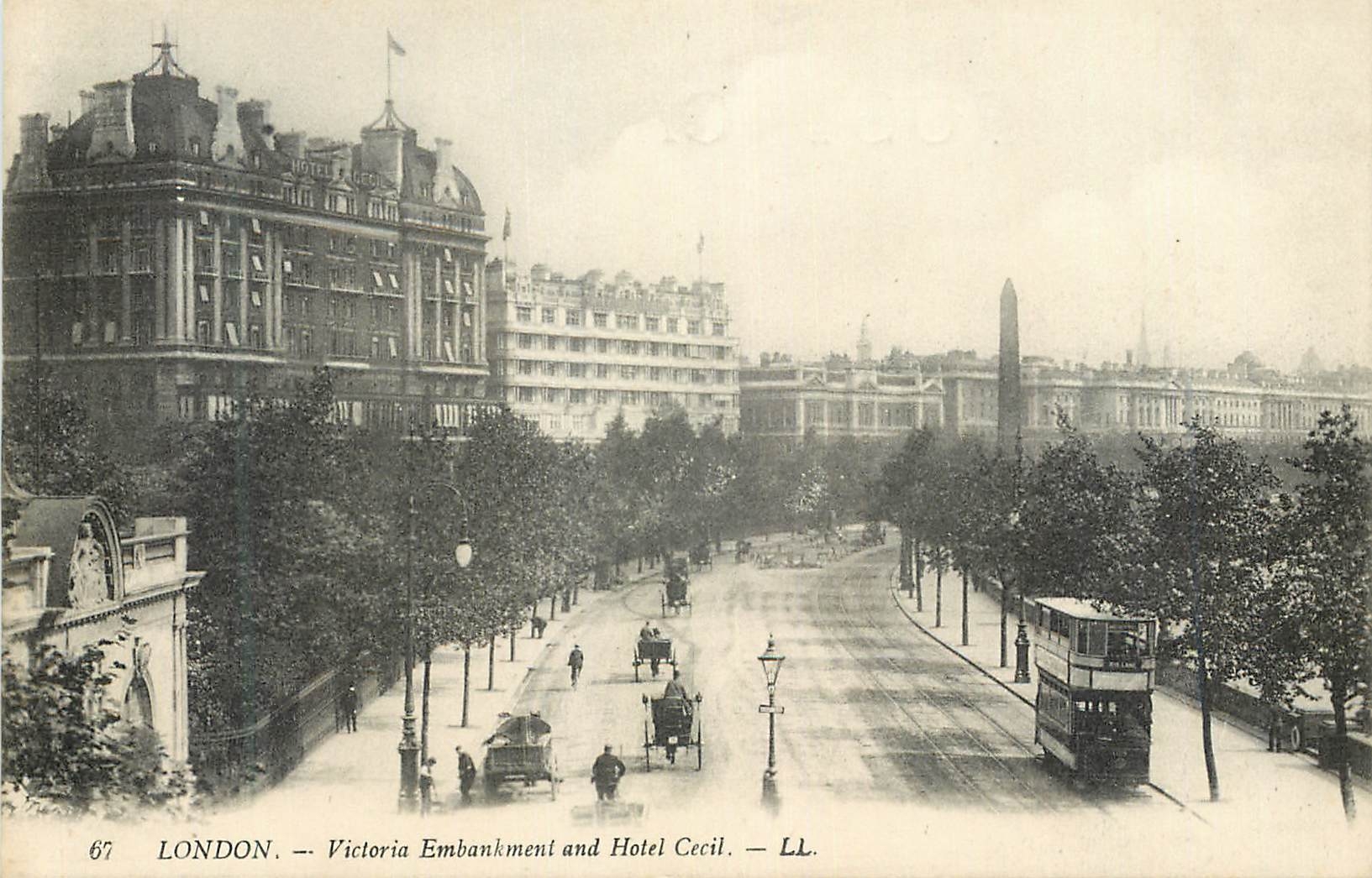 CPA London victoria embankment and hotel cecil