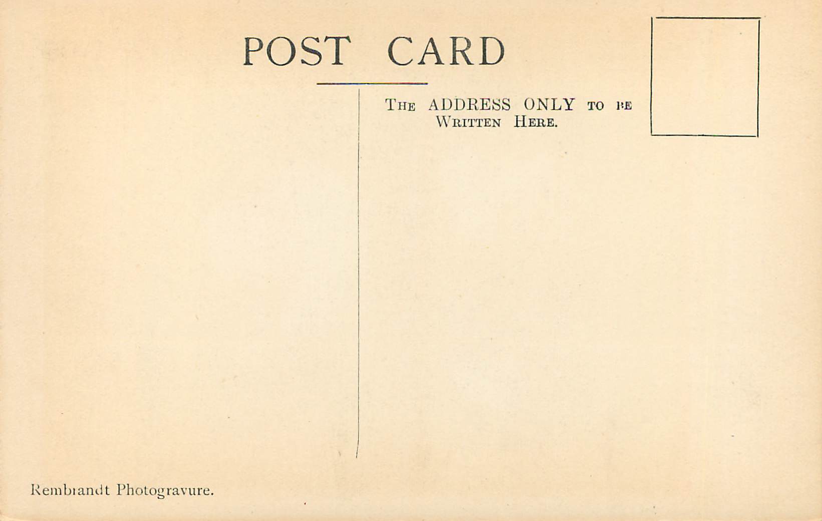 CPA Hobbena the avenue — Verso