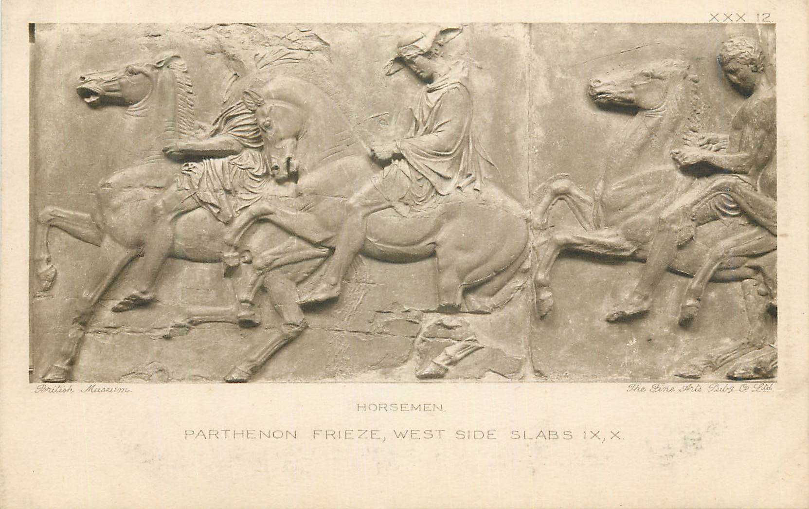 Horsemen — Parthenon Frieze, West Side Slabs IX, X — The Fine Arts Pub. Co. Ltd.