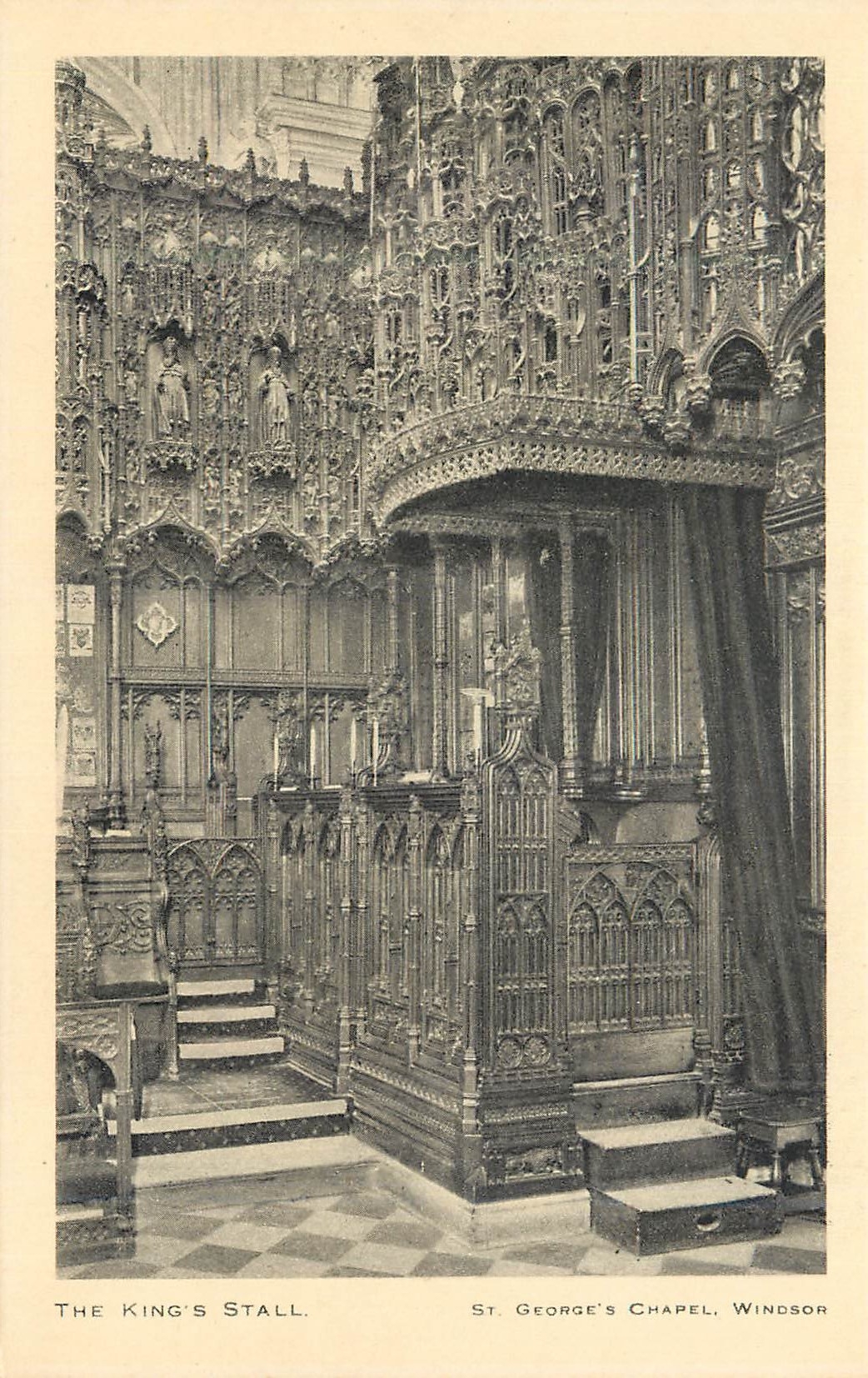 CPA The king's stall st george's chapel windsor