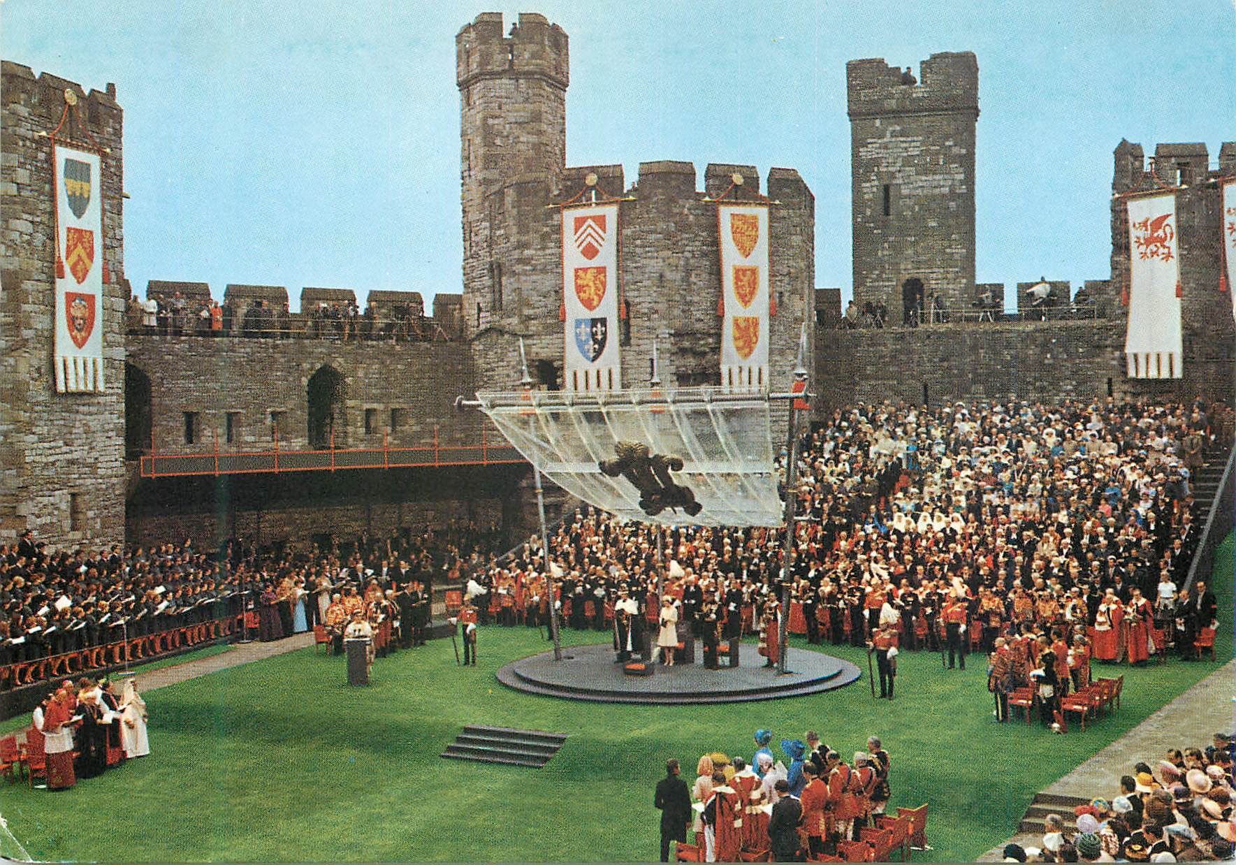 CPM Investiture of H R H prince charles prince of walrs caenarvon castle 1st july 1969