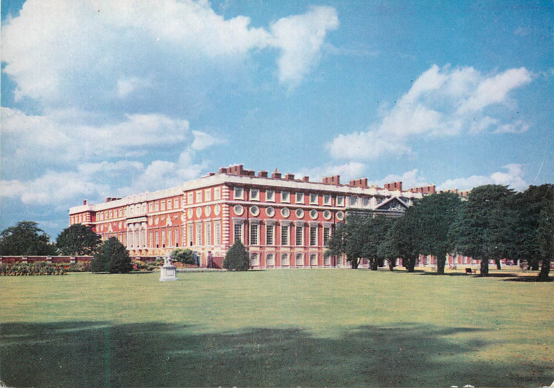 CPM Hampton court palace middlesex the wren buildings from the great foutain garden