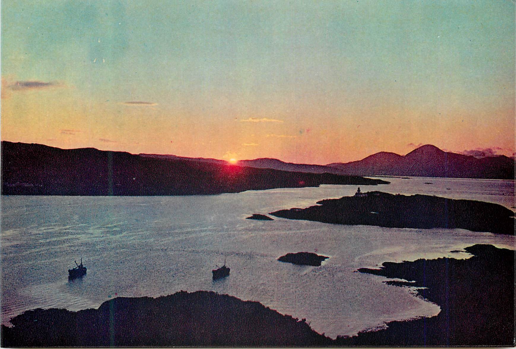 CPM Sunset over the kyle of lochalsh