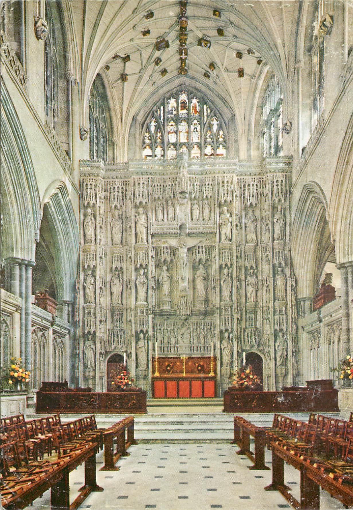 CPM Winchester cathedral great  sceen and high altar