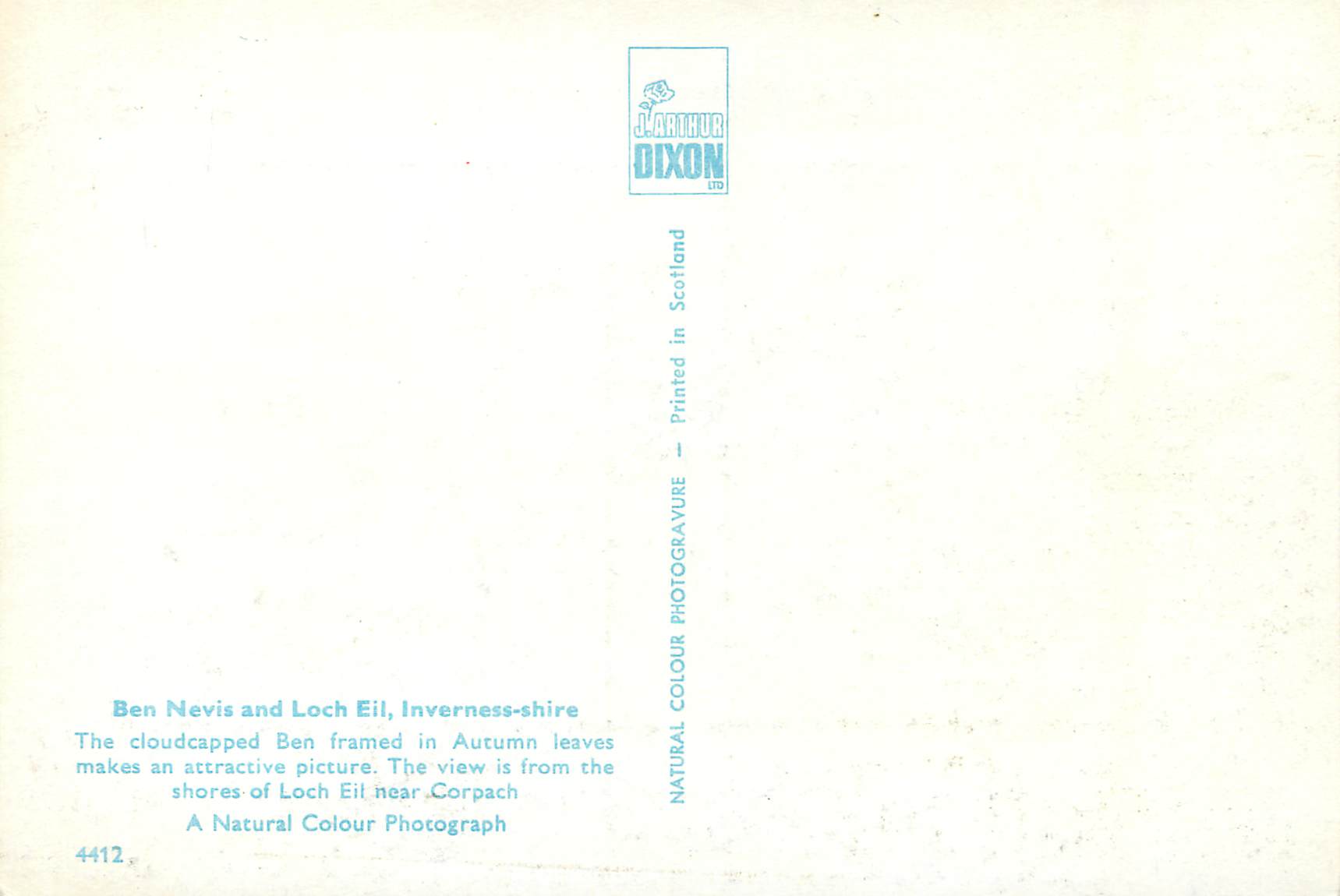 CPM Ben nevis and loch eil inverness shire — Back
