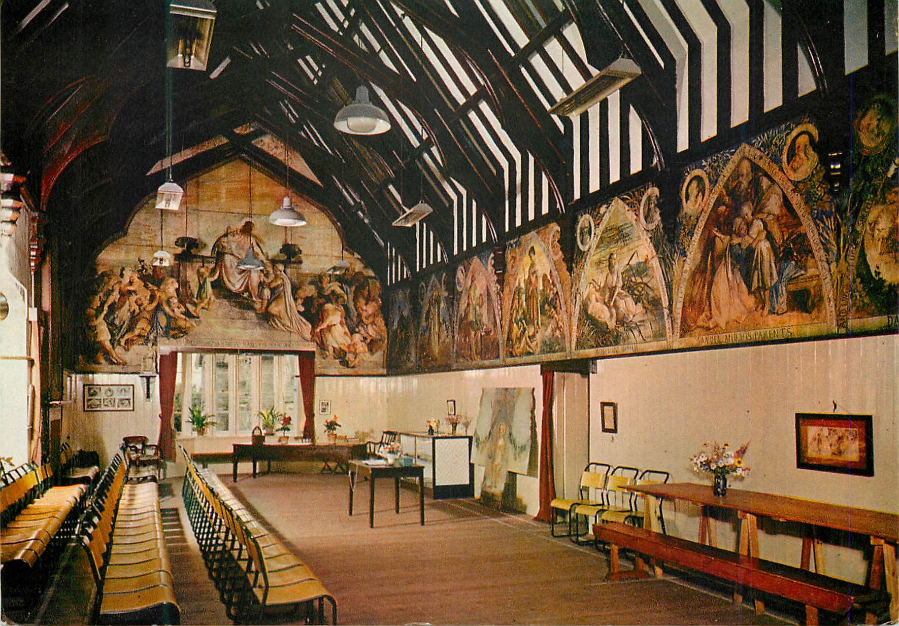 Lady Waterford Hall, Ford, Northumberland — Zimmer mit religiösen Fresken — J. Arthur Dixon Ltd.