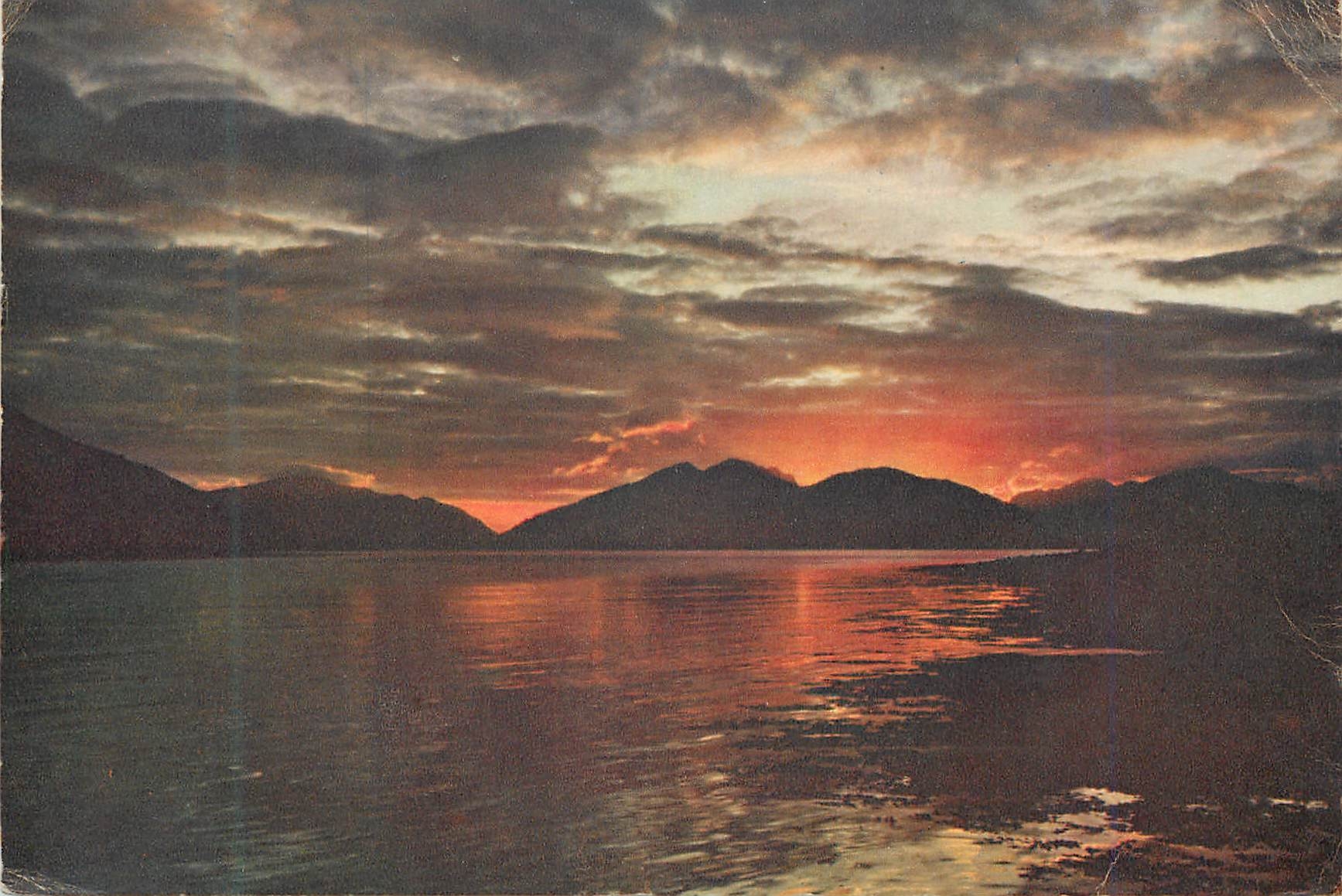 CPM Sunset over Garven of Ardgour from Ballachulish Ferry