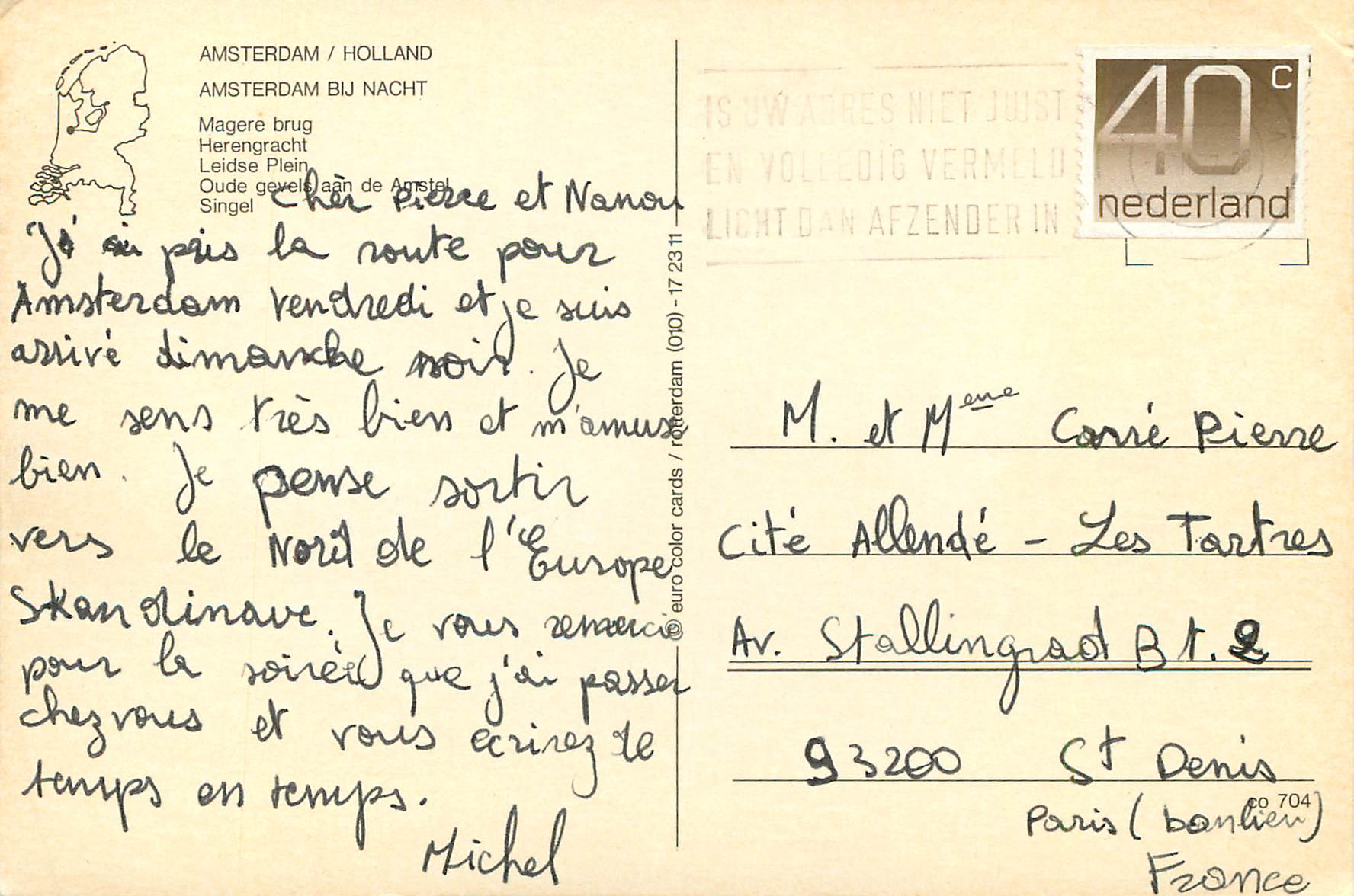 CPA Amsterdam Holland Heineken Bier  — Rückseite