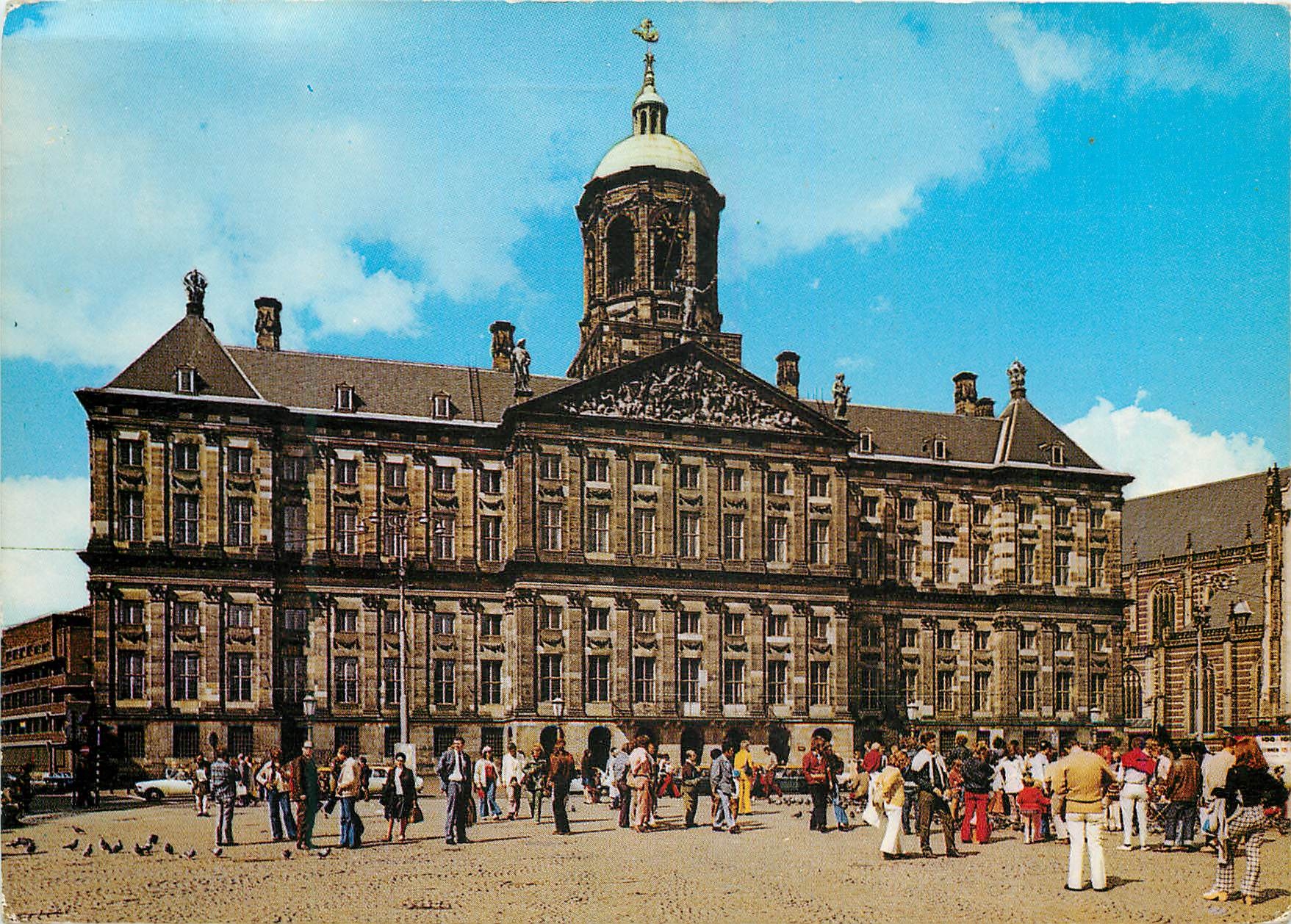 CPA Amsterdam Holland Royal Palace at the Dam
