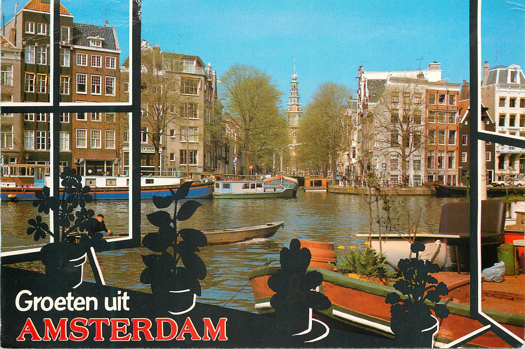 CPA Amsterdam Holland La Fleuve Amstel eponyme de la ville
