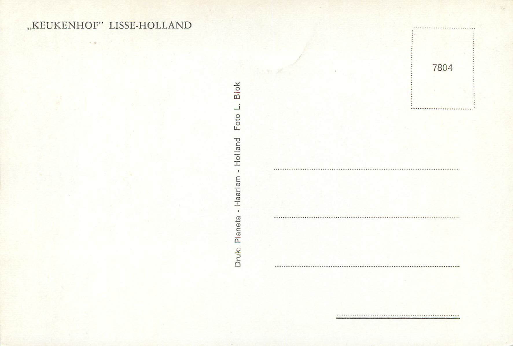 CPM Holland — Rückseite