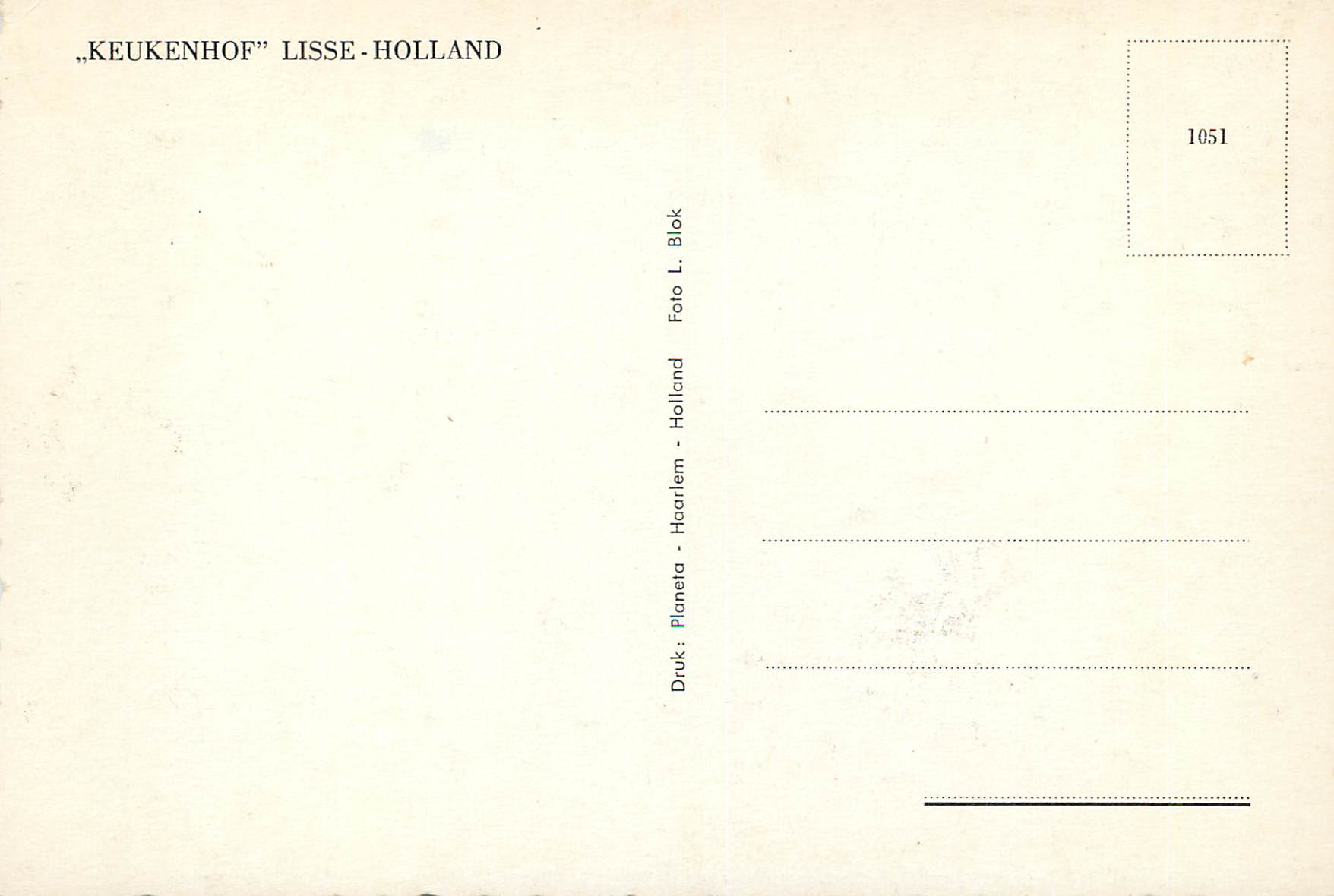 CPM Holland — Rückseite