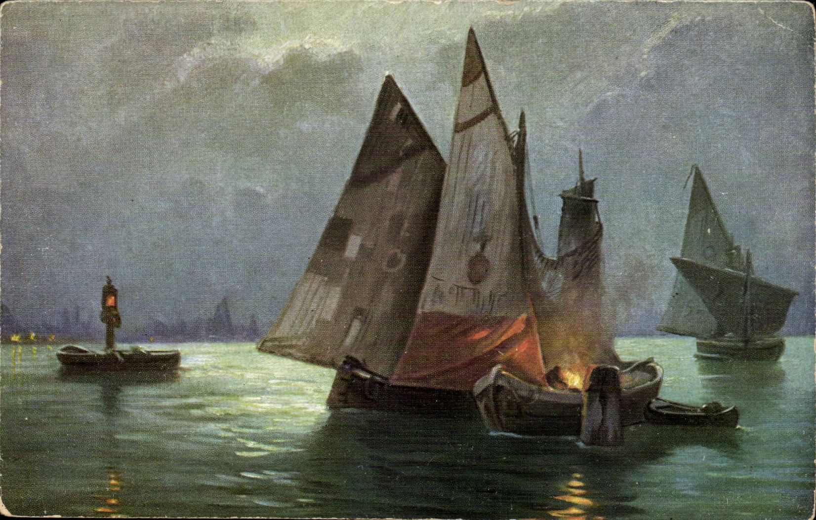 FAntaisie CPA Bateau Boat ship Voilier