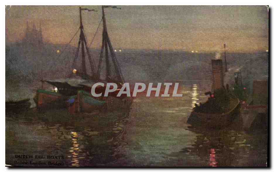 Dutch Eel Boats — below London Bridge — The Linden Series No. 101