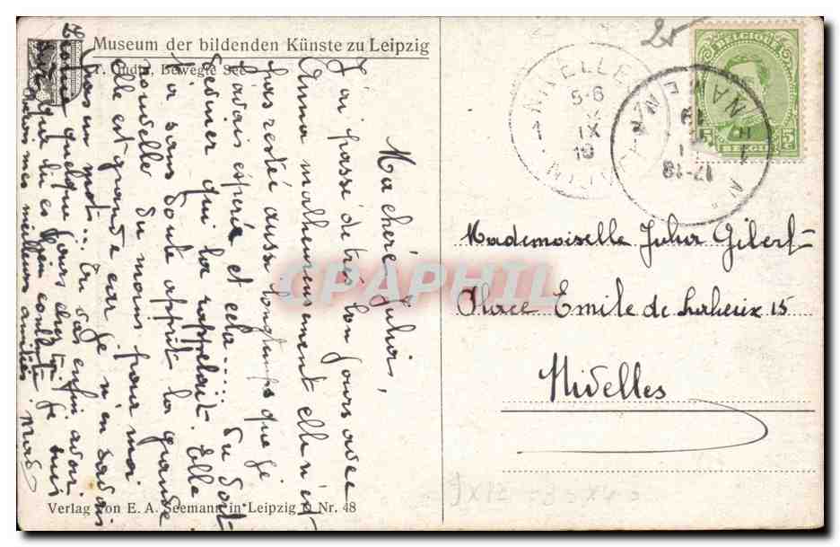 FAntaisie CPA Bateau Boat ship Voilier  — Rückseite