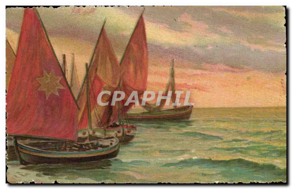 FAntaisie CPA Bateau Boat ship Voilier 