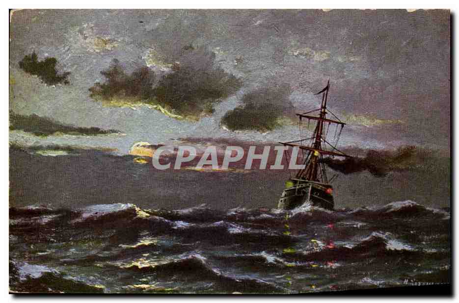 FAntaisie CPA Bateau Boat ship Voilier 