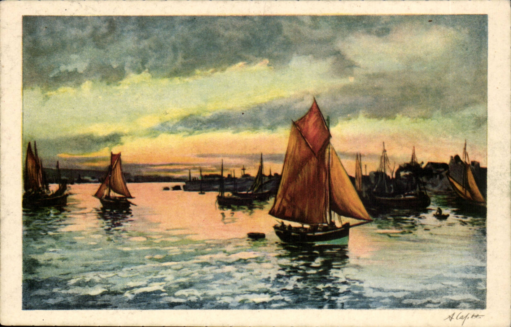 FAntaisie CPA Bateau Boat ship Voilier 
