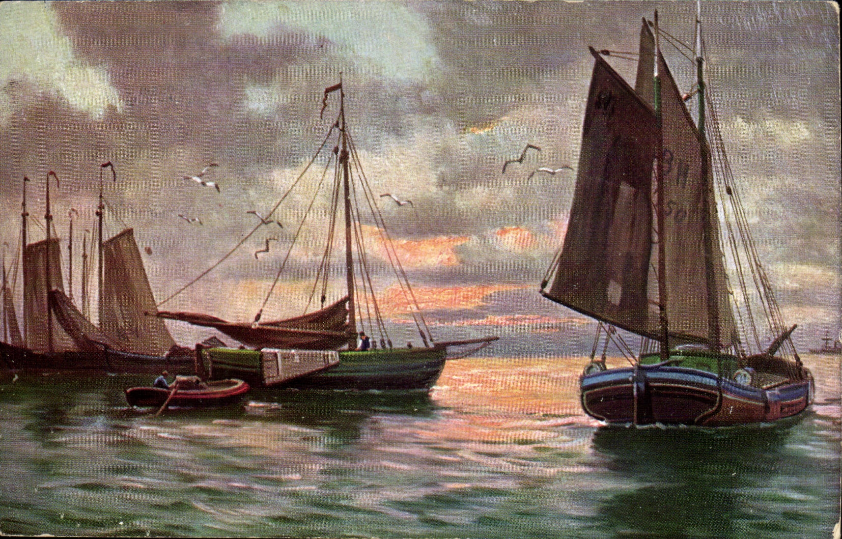 FAntaisie CPA Bateau Boat ship Voilier 