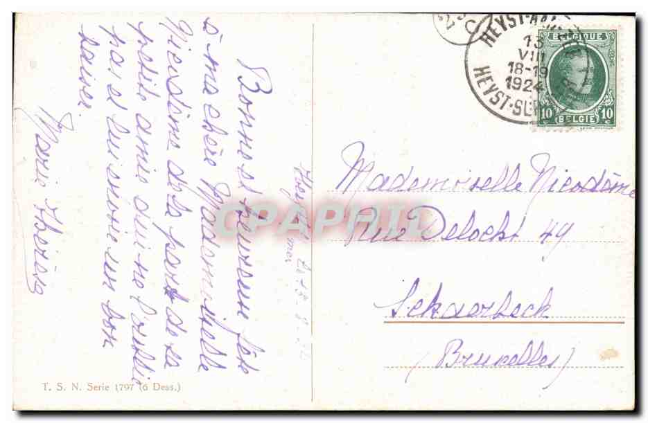 FAntaisie CPA Bateau Boat ship Voilier  — Back