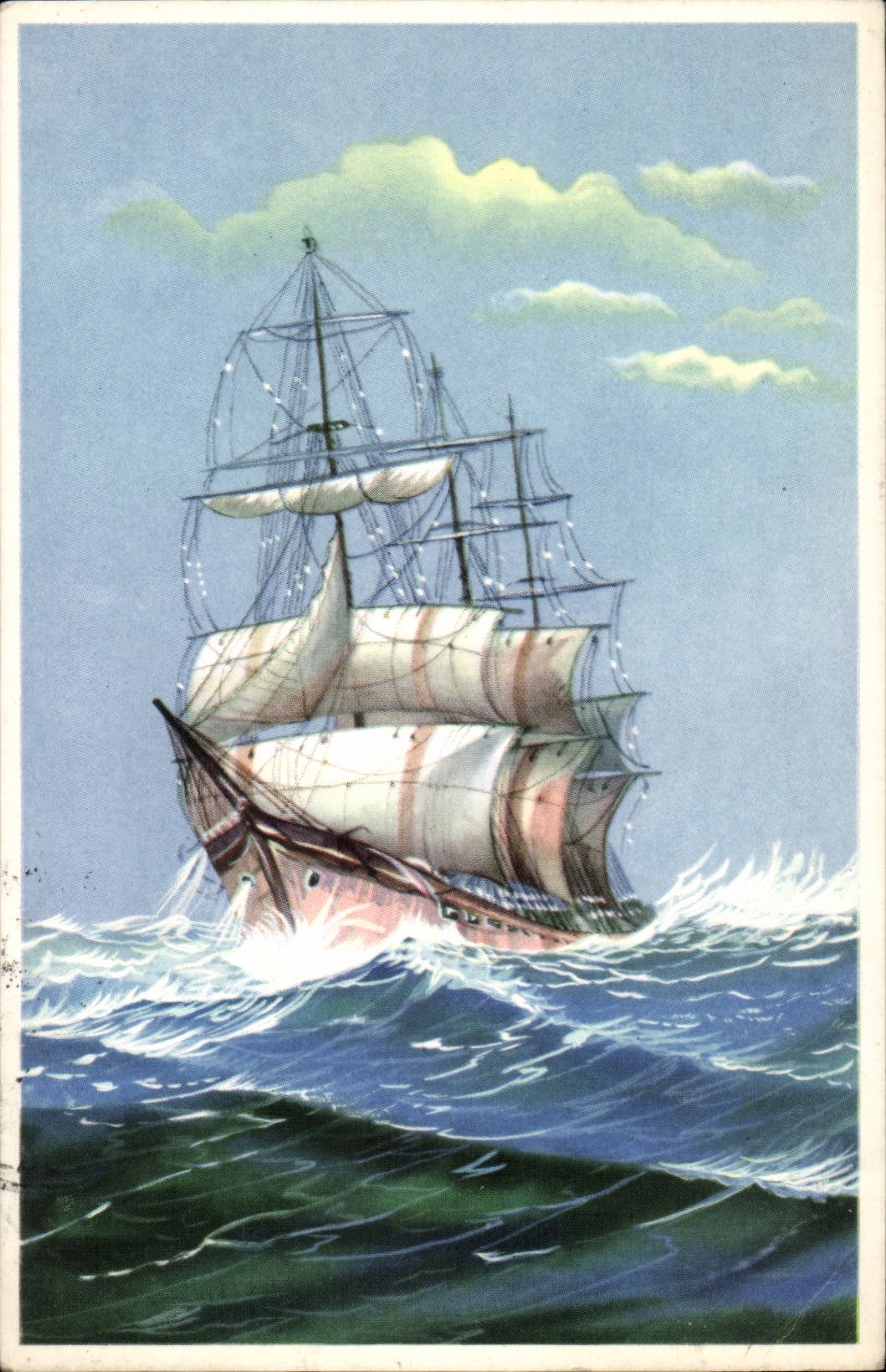 FAntaisie CPA Bateau Boat ship Voilier 