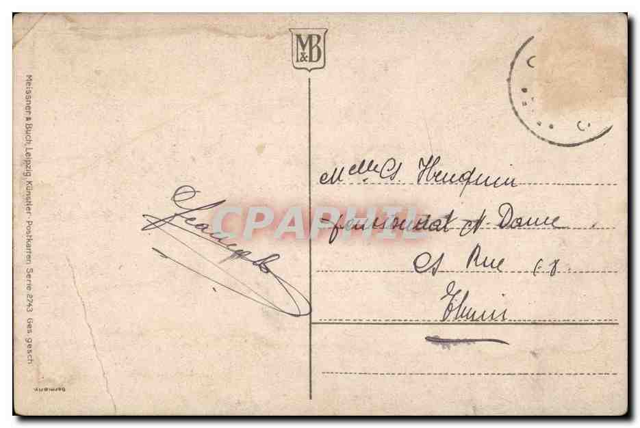 FAntaisie CPA Bateau Boat ship Voilier  — Verso