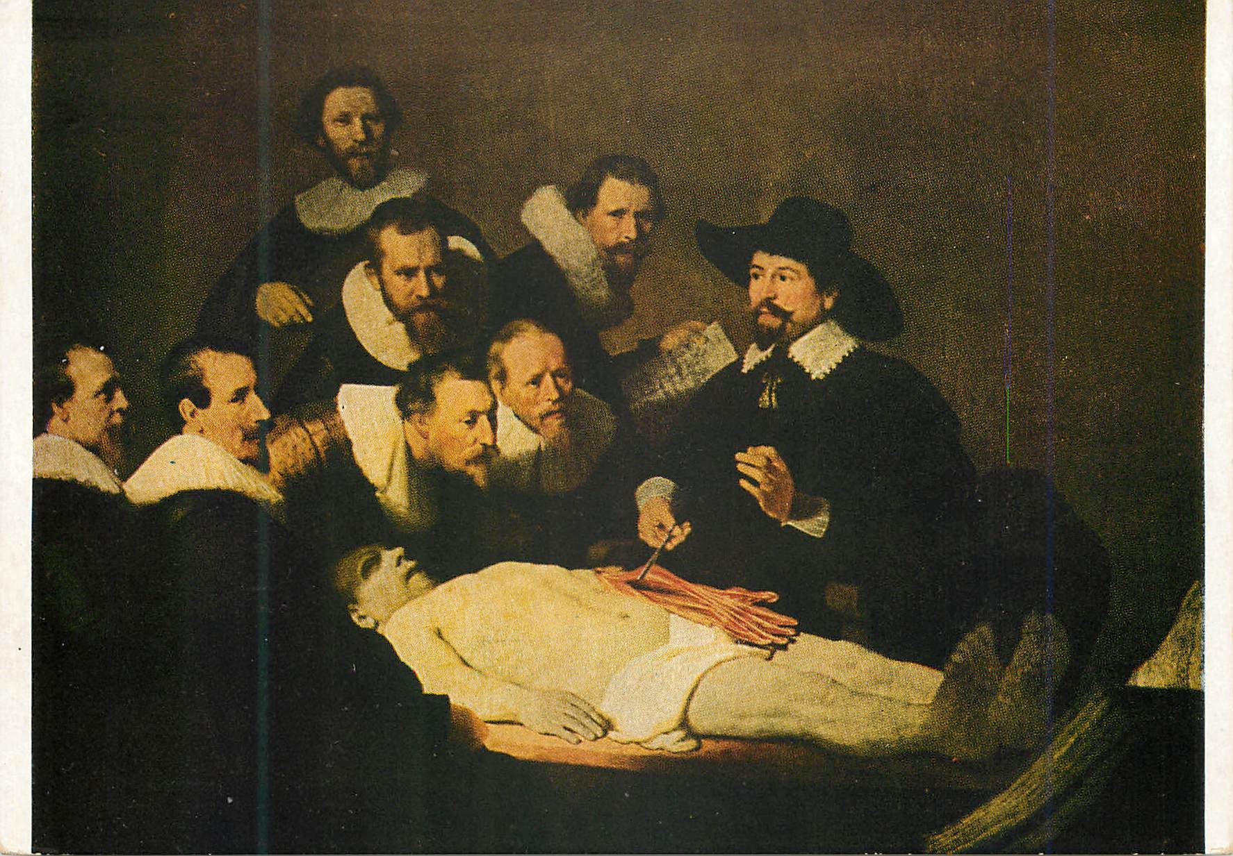 La leçon d'anatomie — Rembrandt van Rijn (1606-1669) — École Hollandaise Rijksmuseum, Amsterdam