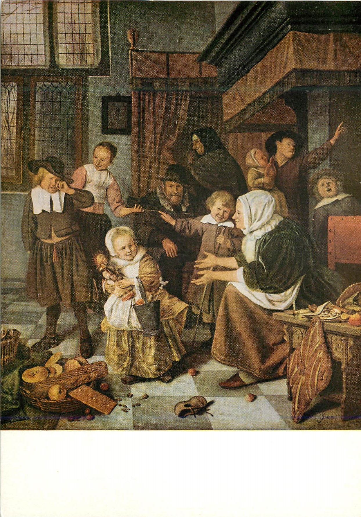 CPA Rijksmuseum Amsterdam Jan Havicksz Steen La fete de Saint Nicolas