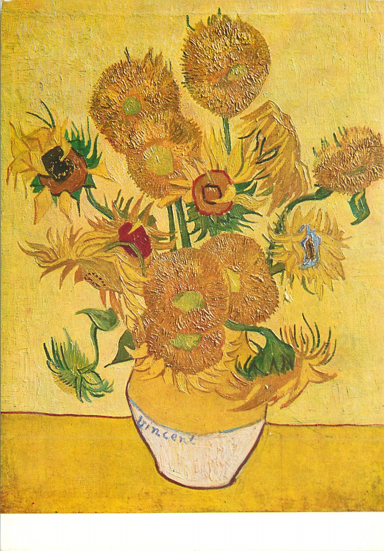 CPA Vincent Van Gogh sonnenblumen