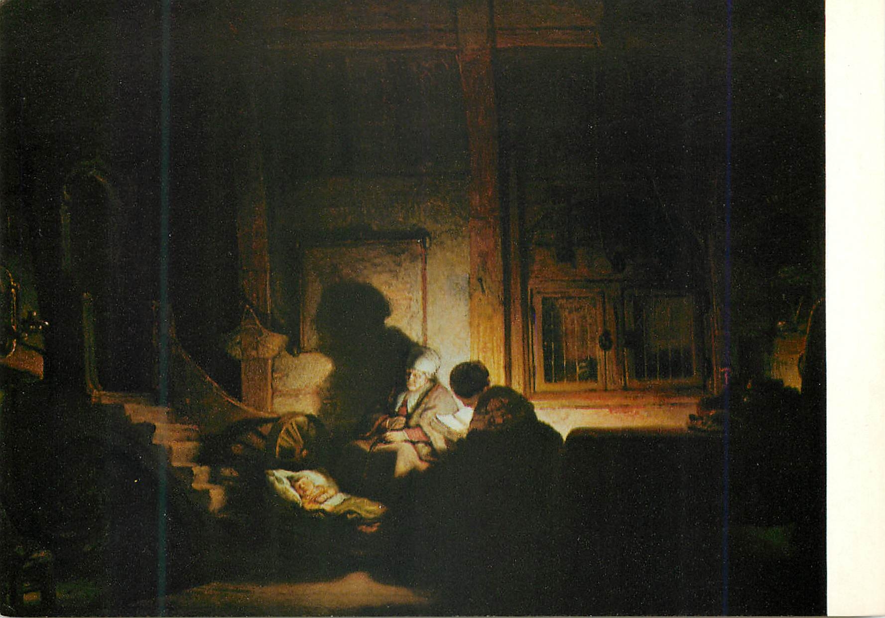 CPA Rijksmuseum Amsterdam Rembrandt Harmensz La Sainte au soir