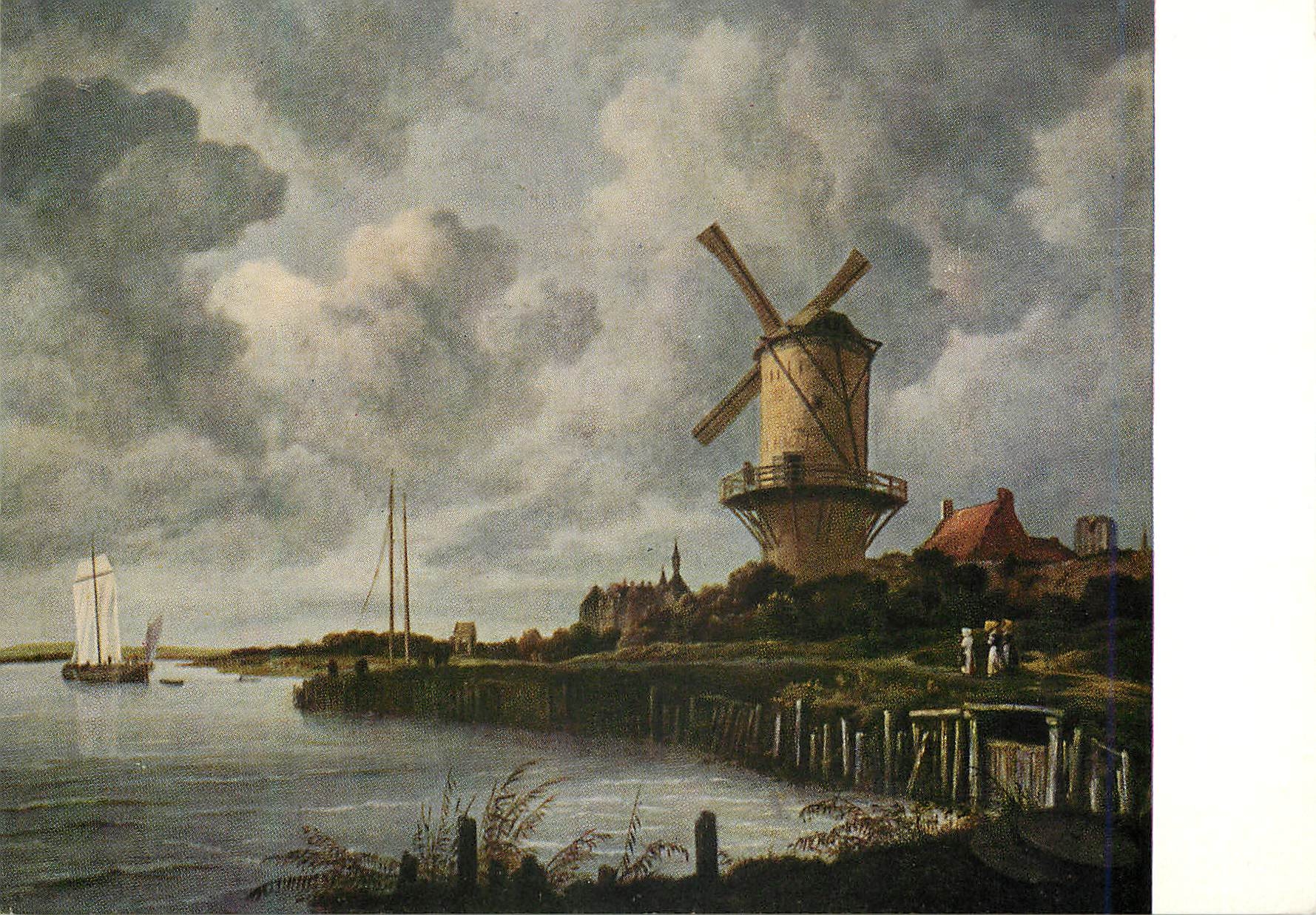 CPA Rijksmuseum Amsterdam Jacob Van Ruisdael Mill near Wijk bij Duurstede