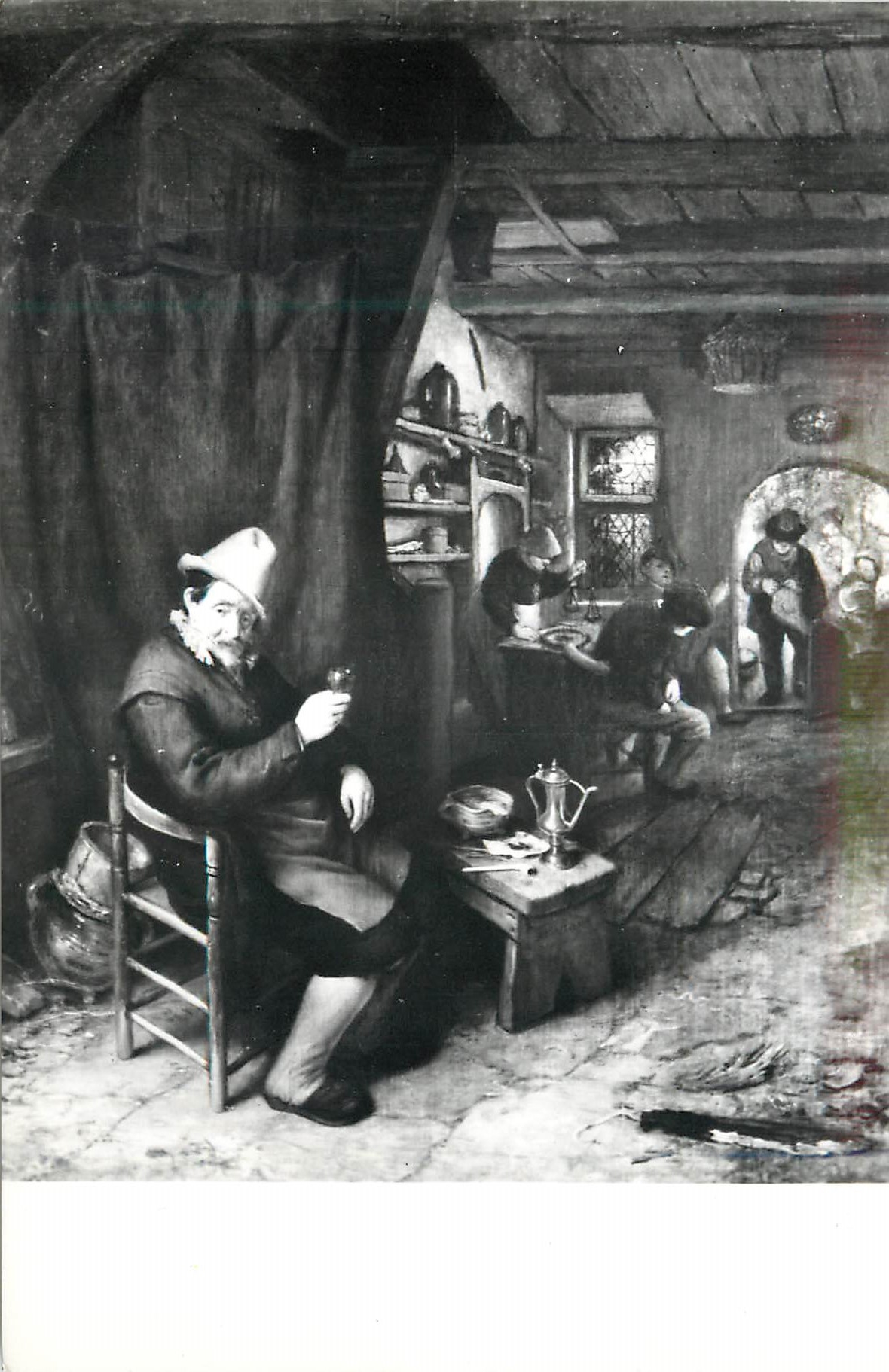 CPA Frans Halsmuseum Haarlem Adriaen Van Ostade De tevreden drinker