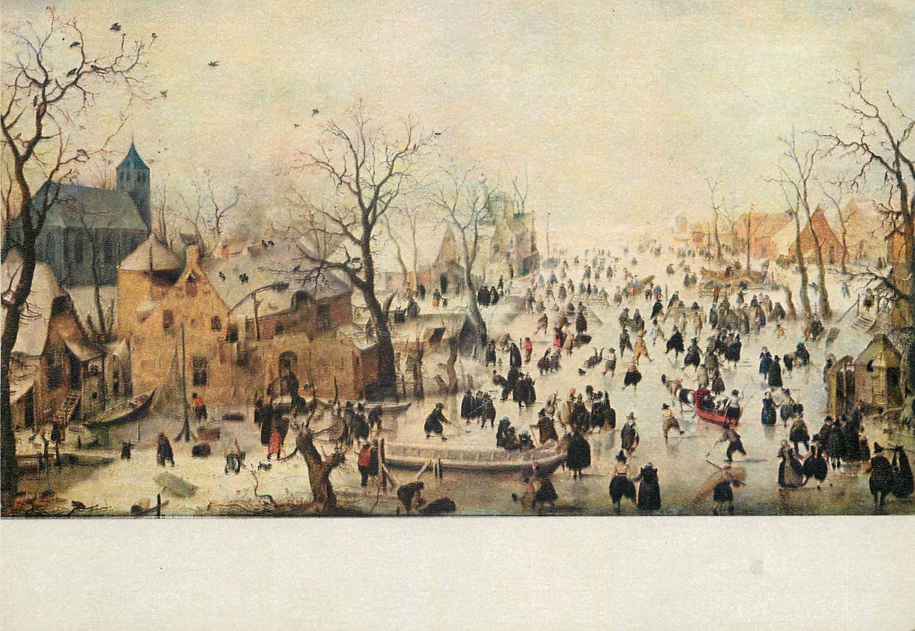 CPA Rijksmuseum Amsterdam Hendrick Avercamp Paysage d hiver