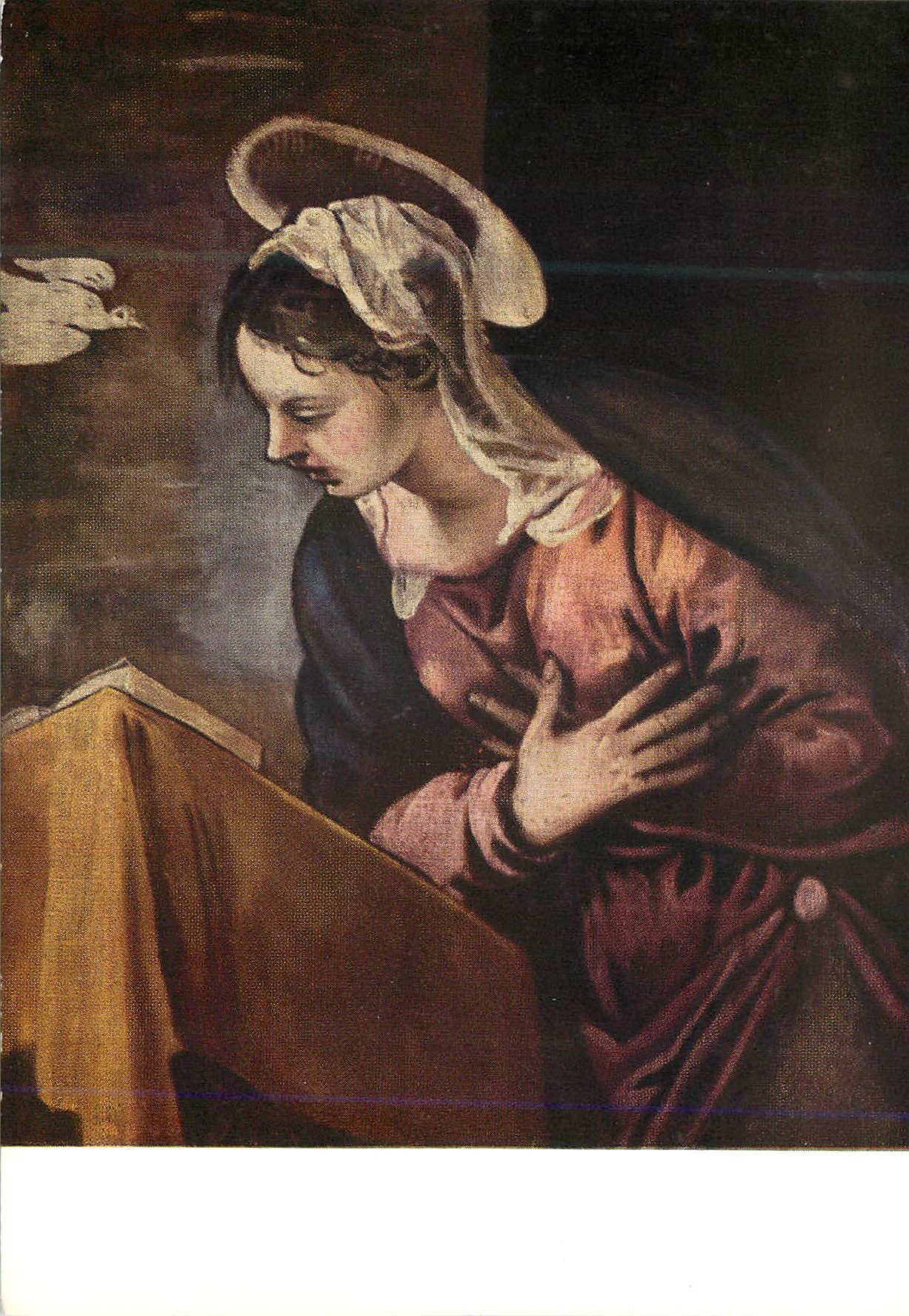 CPA Rijksmuseum Amsterdam Jacopo Tintoretto Maria fragment of an Annunciation